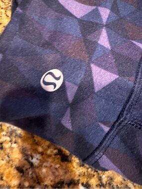 Lululemon Purple Geometric Print Activewear